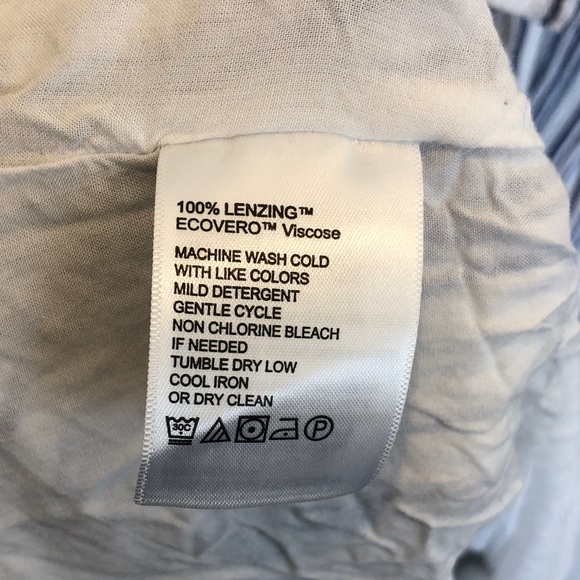 Tommy Bahama Blue and White Striped Off Shoulder Midi Dress - Picture 5 of 6